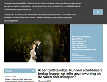 Tablet Screenshot of notaris-bauwens.be